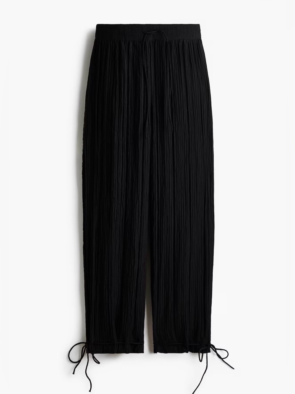 Crinkled Drawstring Pants